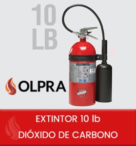 EXTINTOR 10 lb DIÓXIDO DE CARBONO